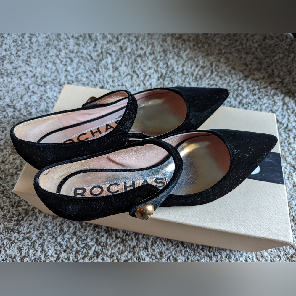 Rochas Velvet Mary Janes